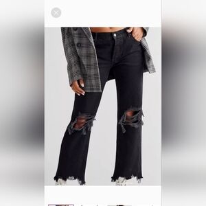 We The Free washed black denim Button Fly Size 29